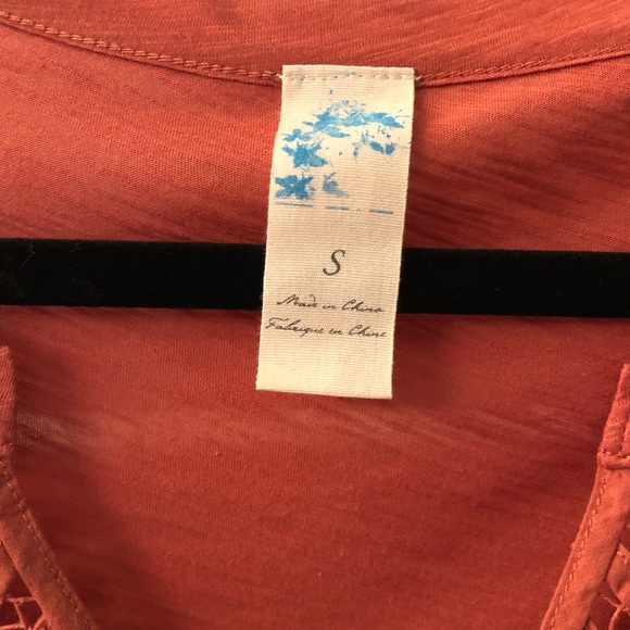 Anthropologie C Keer Loop de Loop Henley Top - Picture 4 of 7